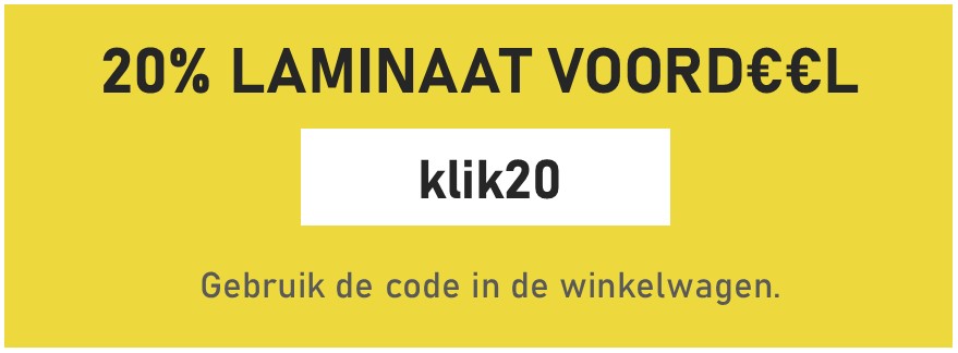 20% laminaat voordeel