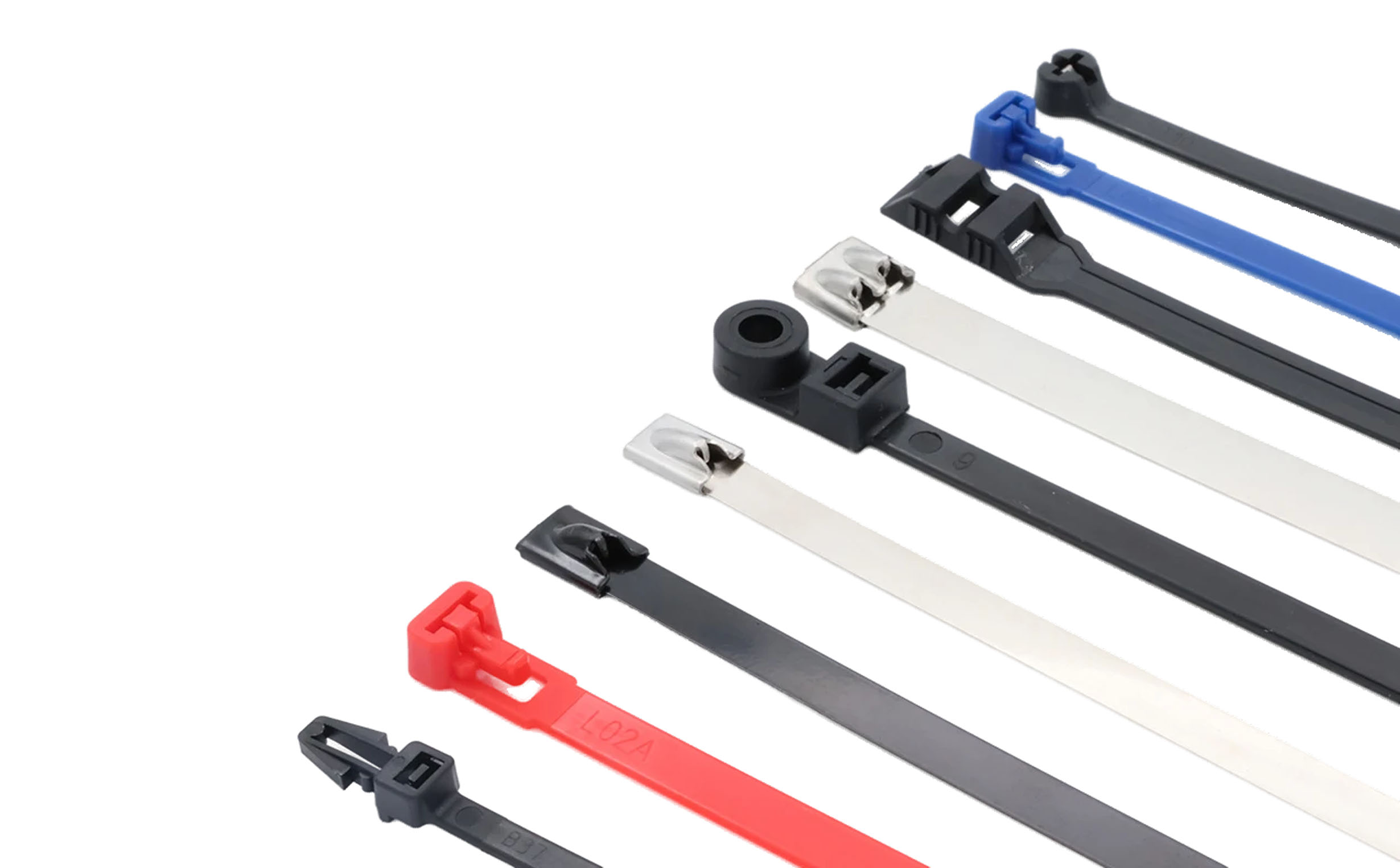 picture of different sorts of cable ties