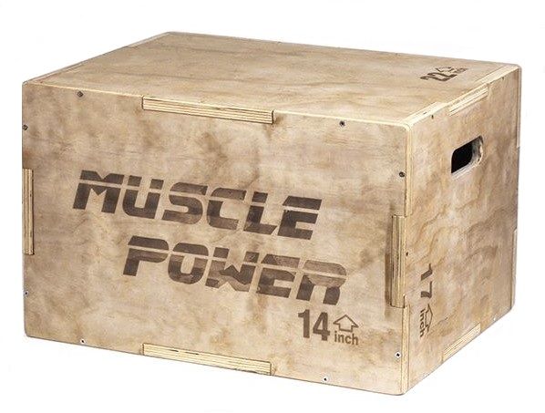 Muscle Power Houten Plyo Box Klein