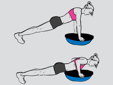 Bosu bal push up