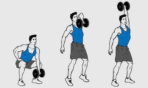 Dumbbell snatch