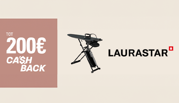 Nu tot €200,- cashback op Laurastar
